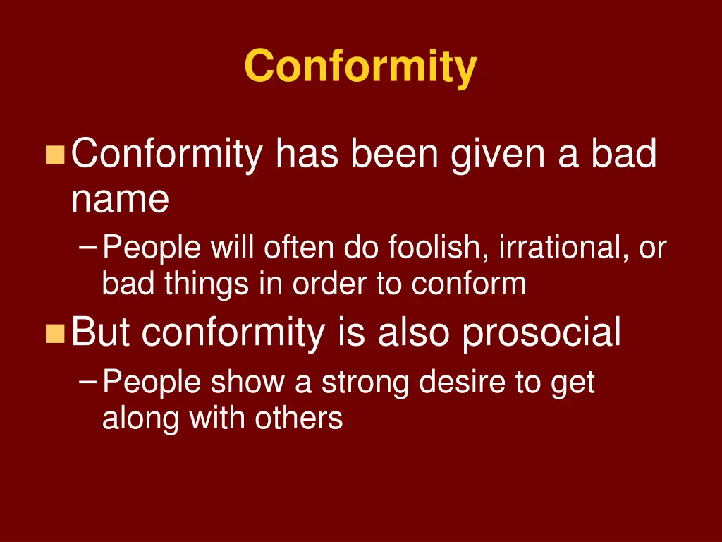 conformity 3