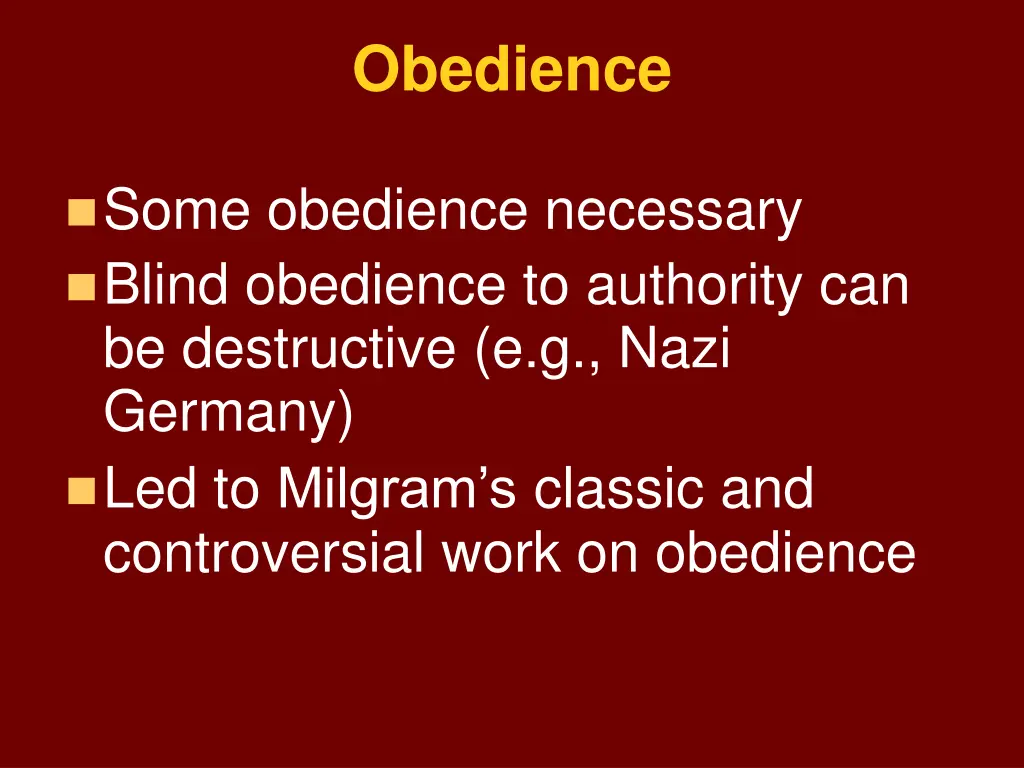 obedience 1