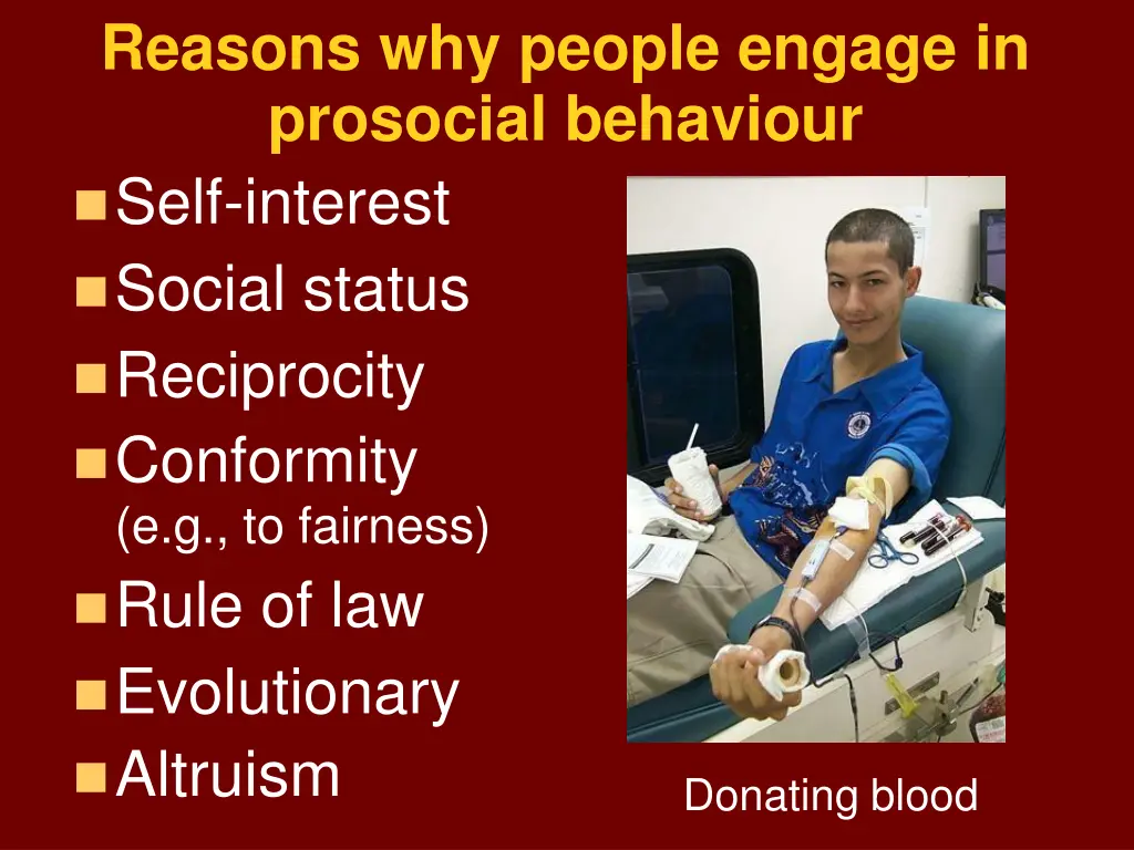 reasons why people engage in prosocial behaviour