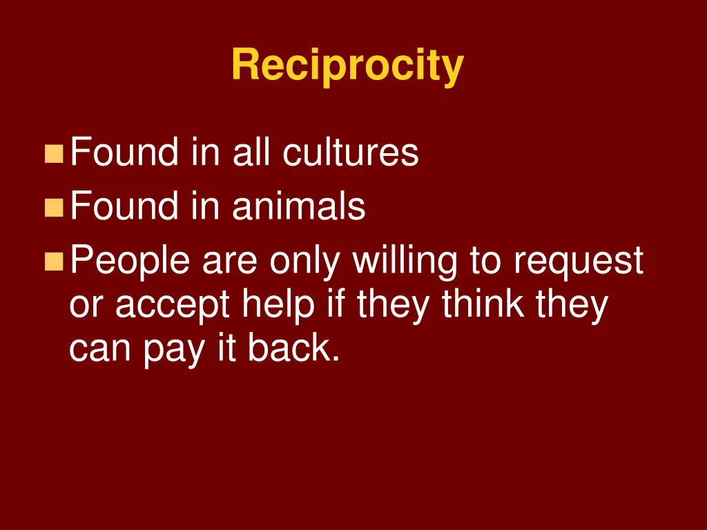 reciprocity 1