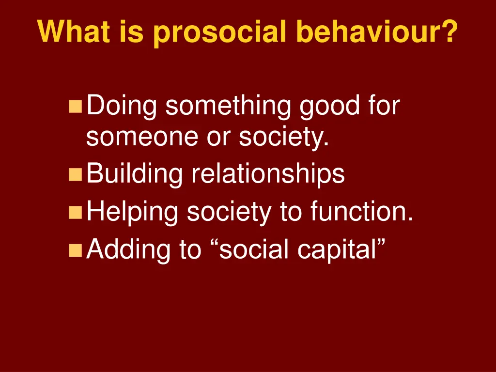 what is prosocial behaviour 1