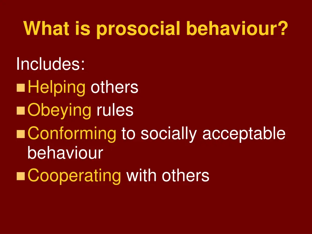 what is prosocial behaviour 2