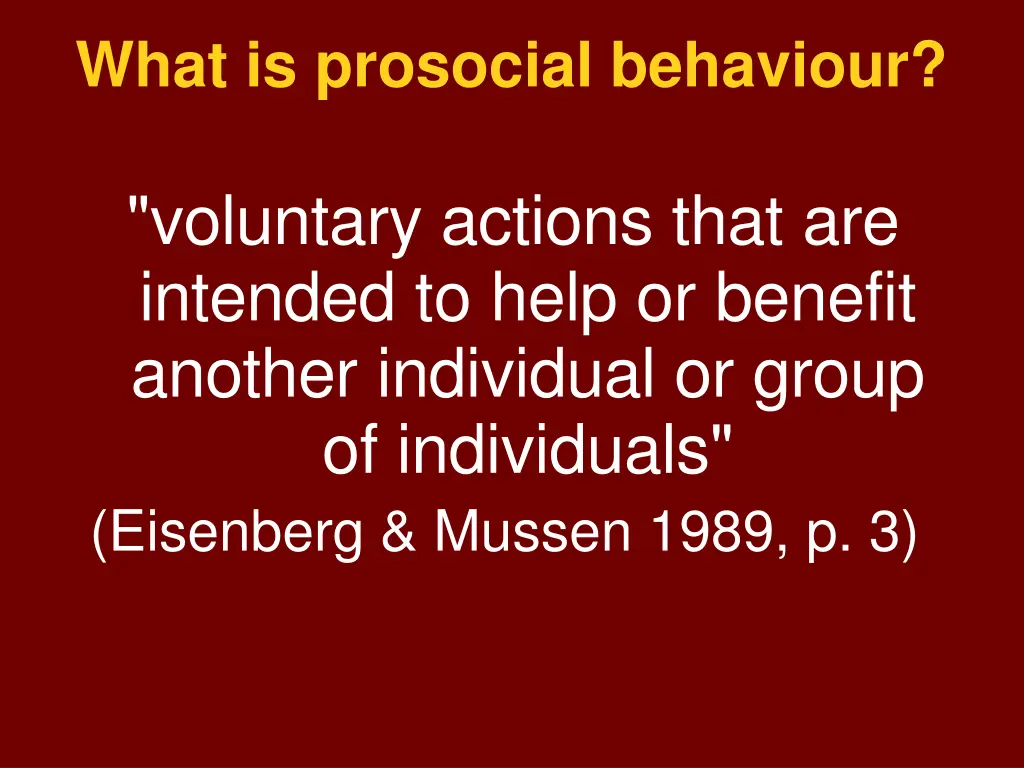 what is prosocial behaviour
