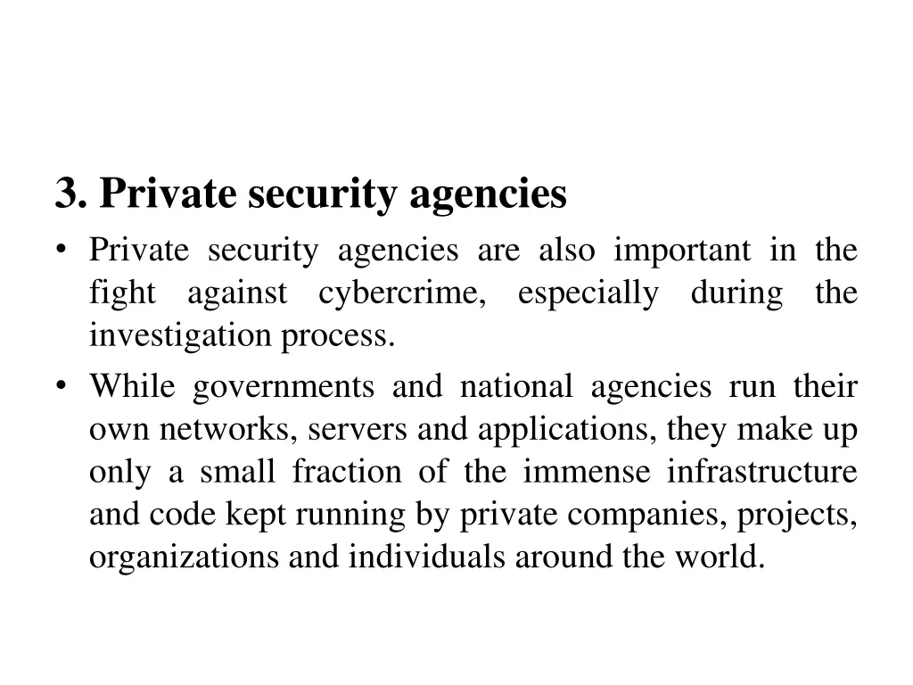 3 private security agencies private security