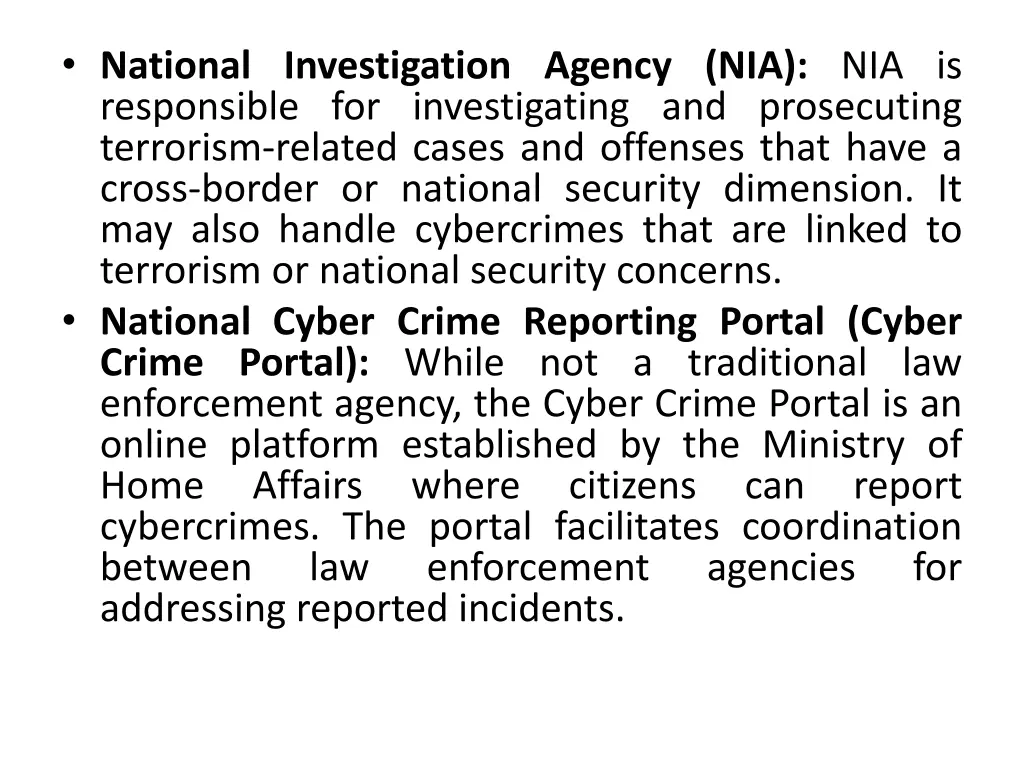 national investigation agency