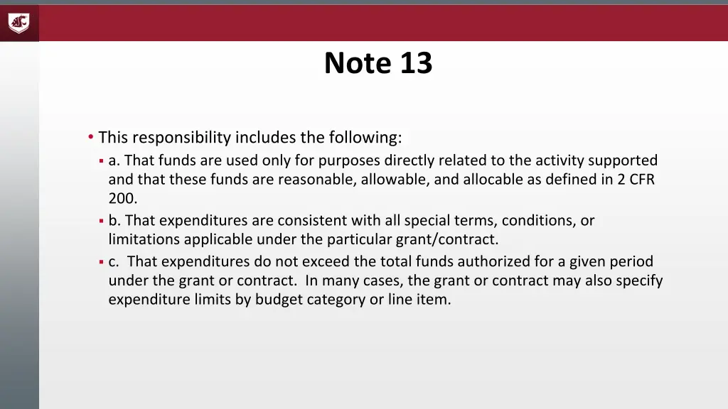 note 13