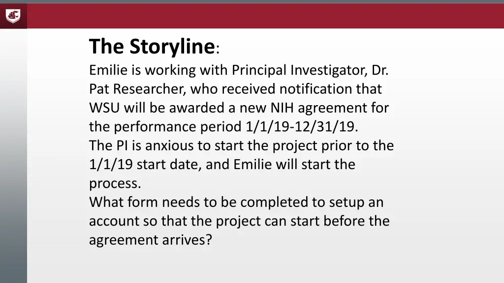 the storyline
