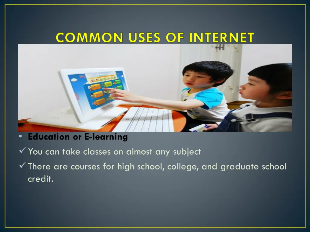 common uses of internet 5