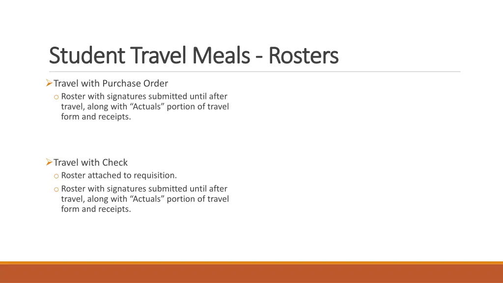 student travel meals student travel meals rosters