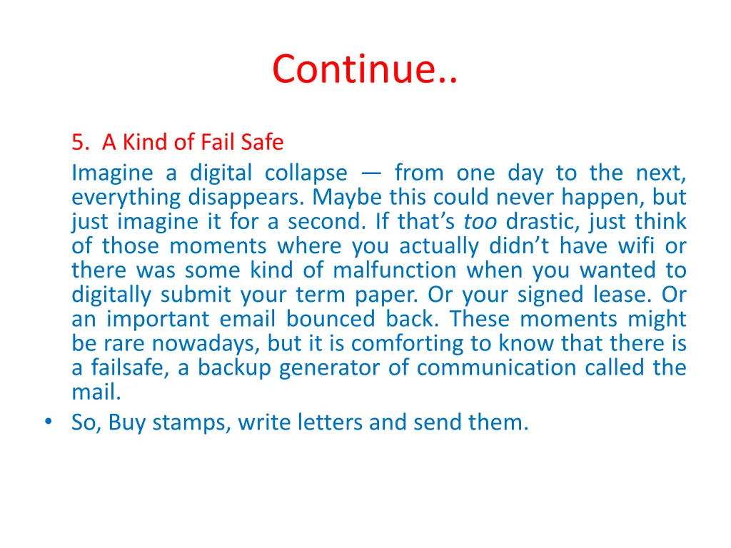 continue 3