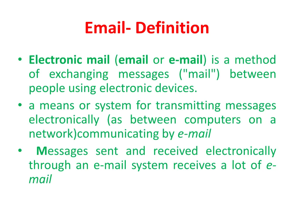 email definition