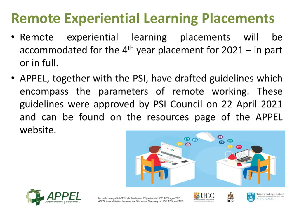 remote experiential learning placements remote