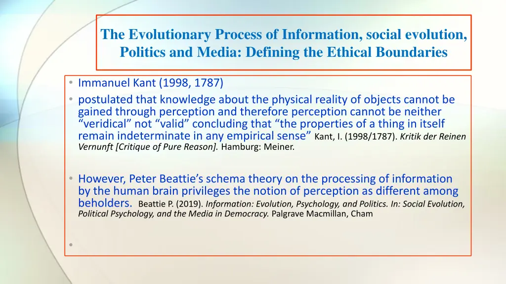 the evolutionary process of information social 3