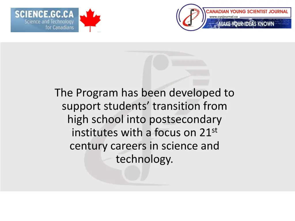 the program has been developed to support