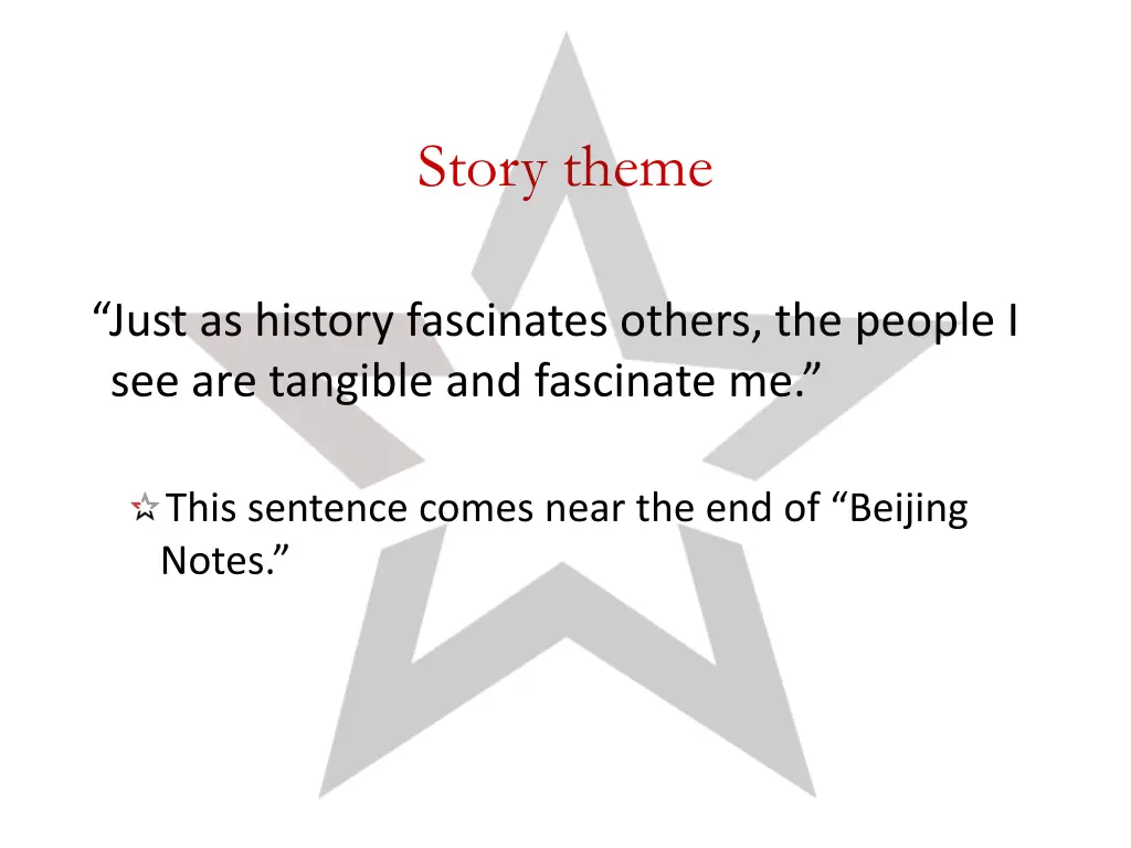 story theme