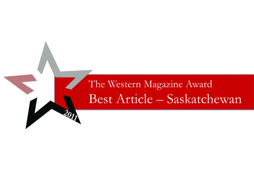 the western magazine award best article