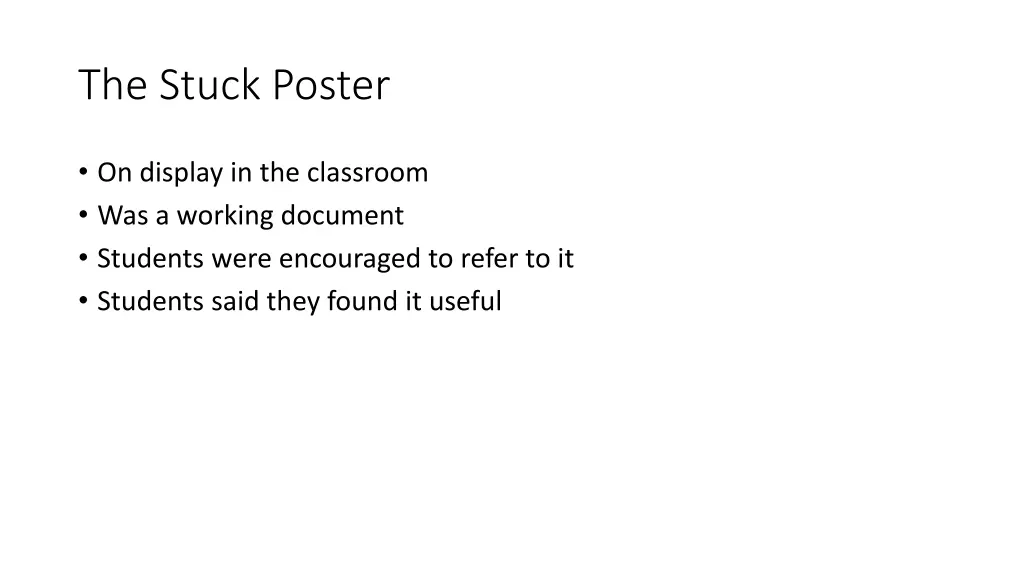 the stuck poster