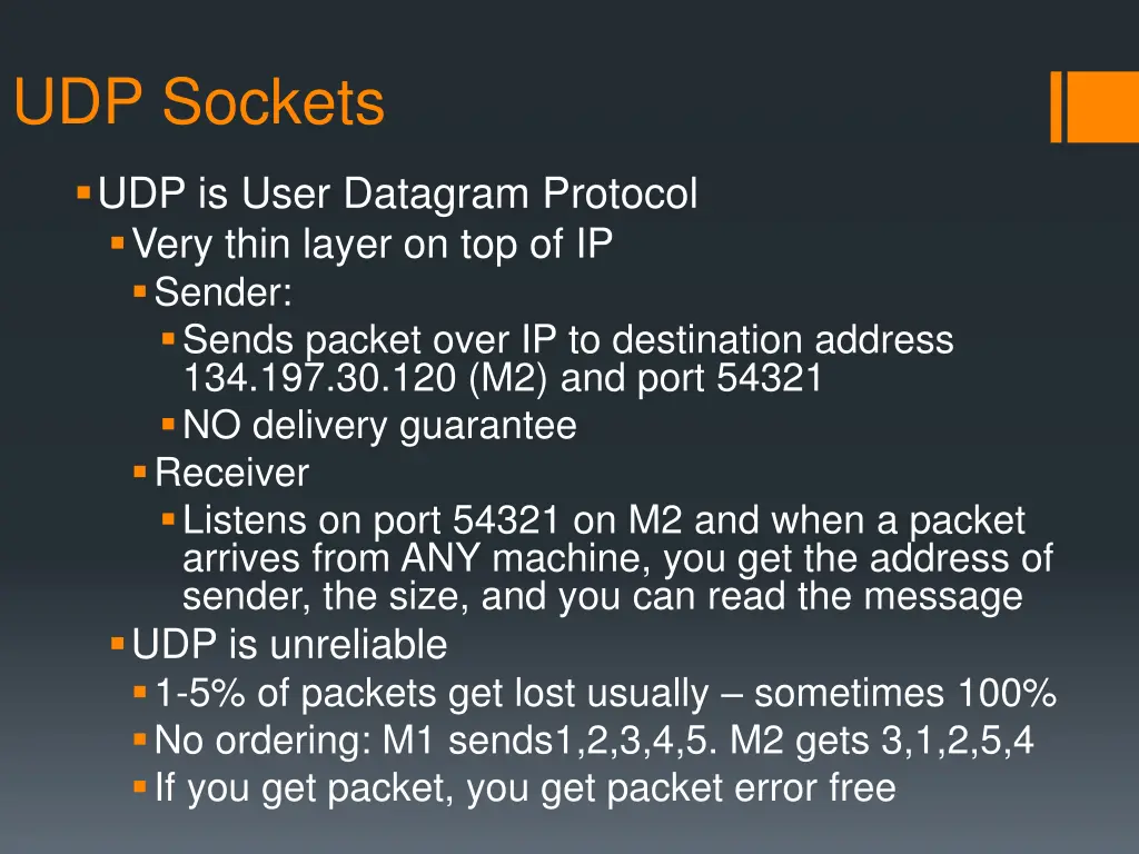 udp sockets