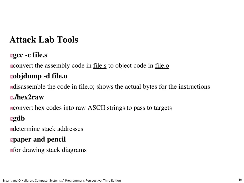 attack lab tools