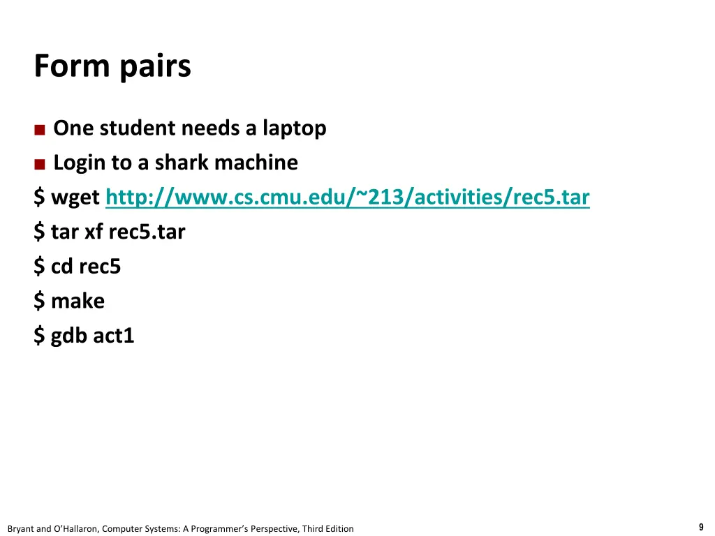 form pairs