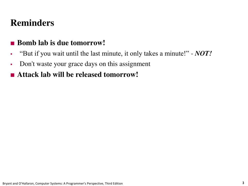 reminders