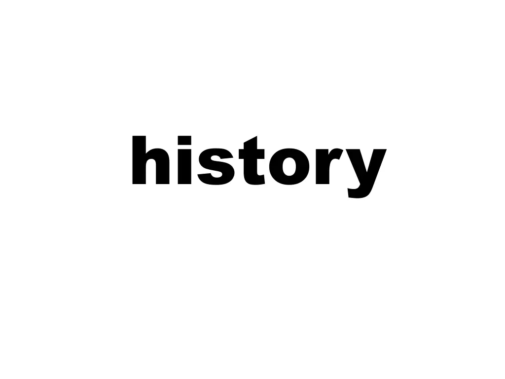 history