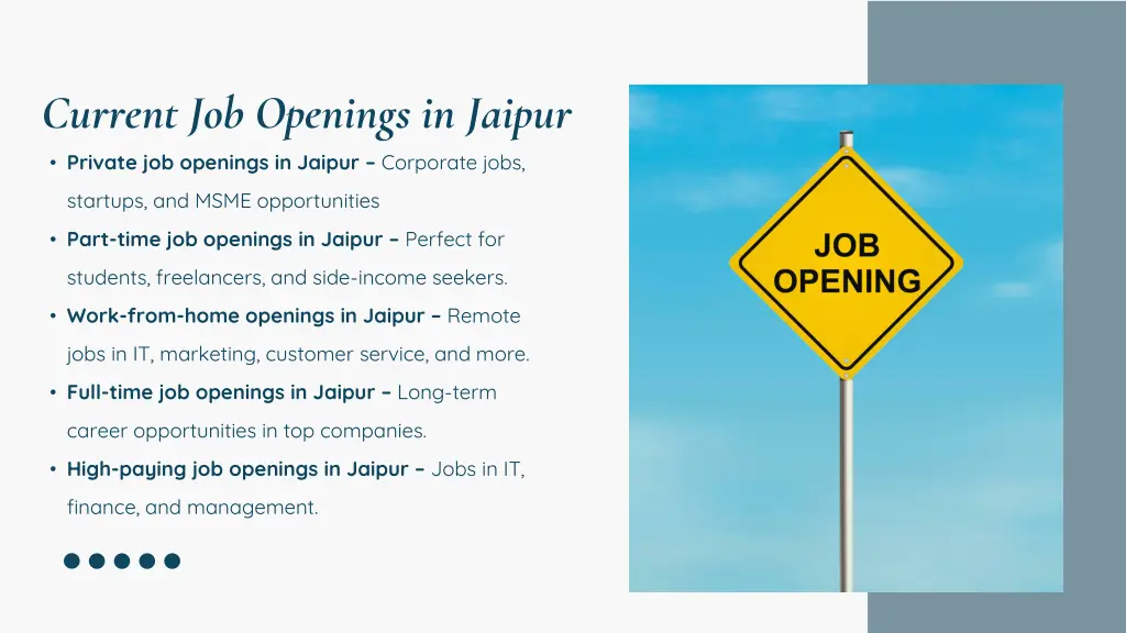 current job openings in jaipur private