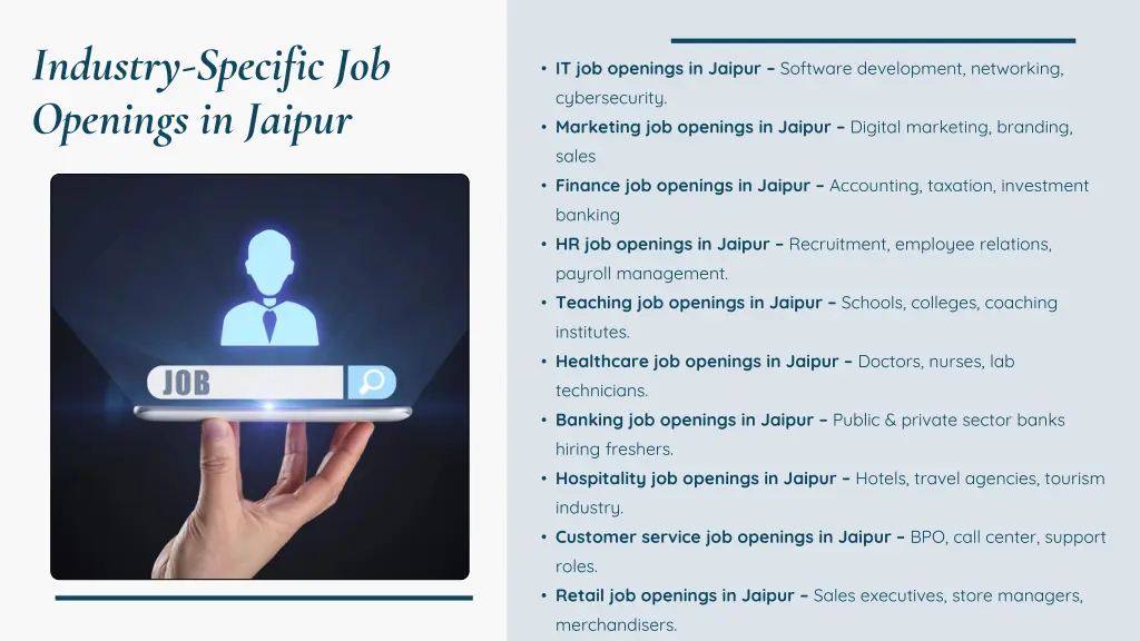 industry specific job openings in jaipur 1