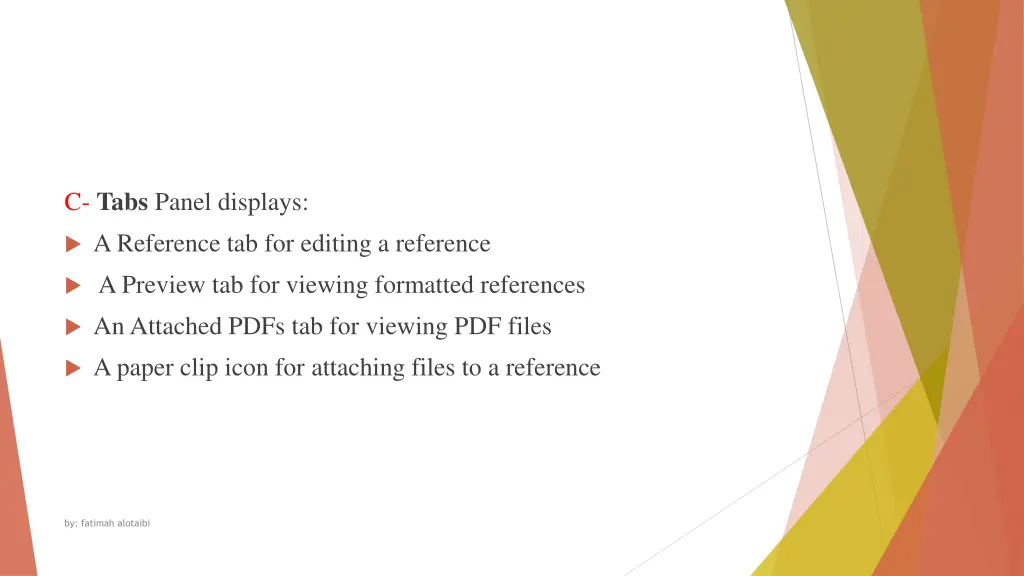 c tabs panel displays