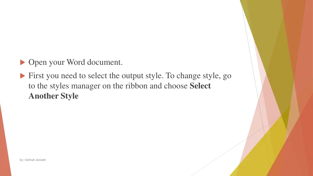 open your word document