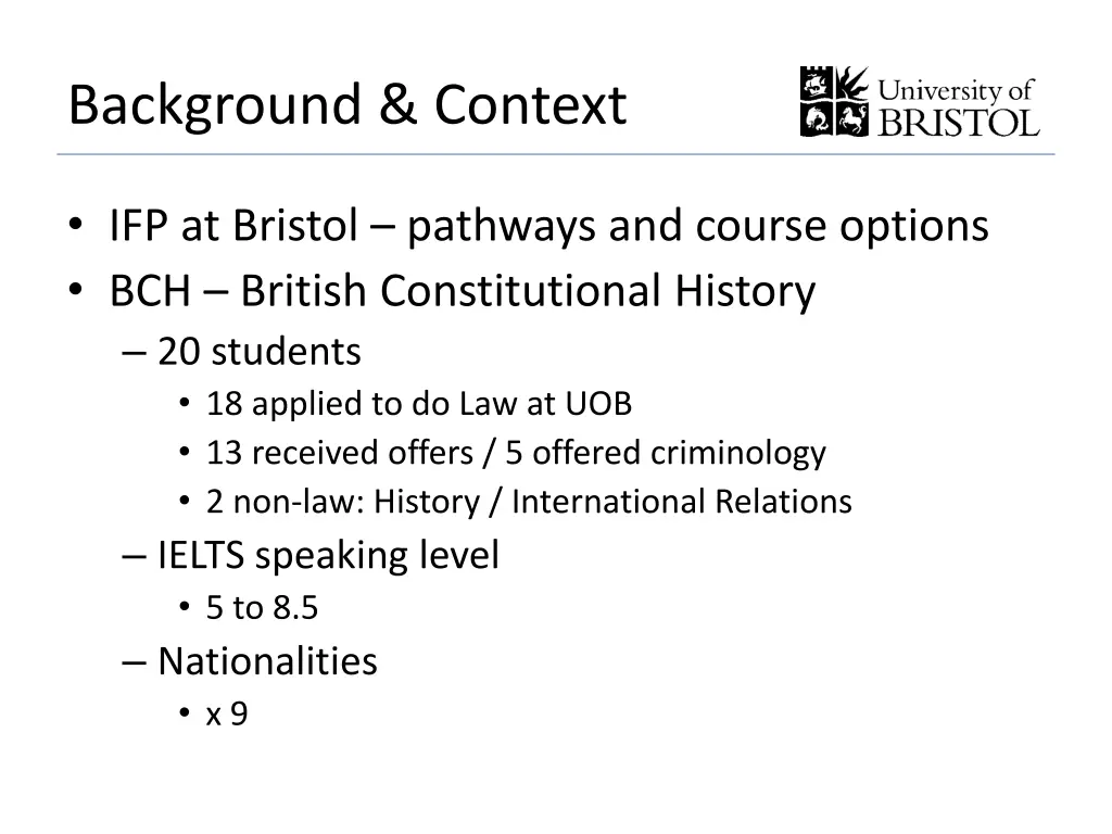 background context