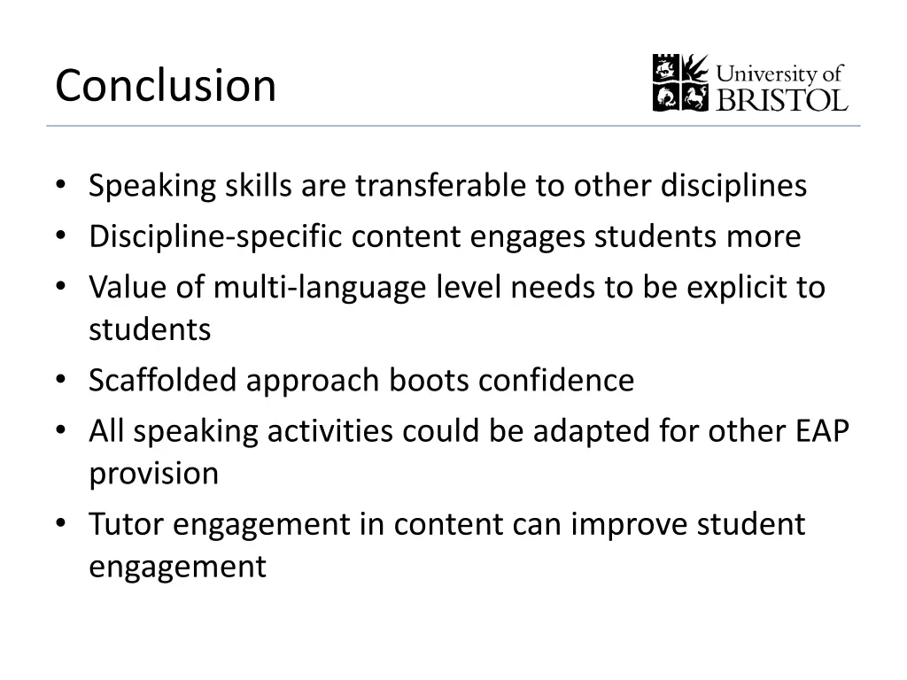 conclusion