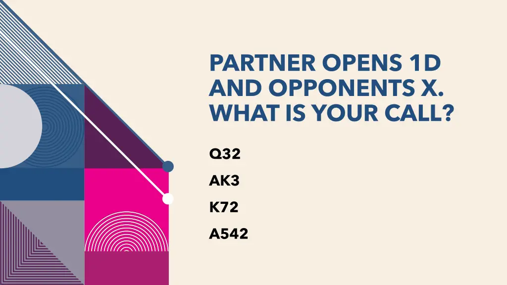 partner opens 1d and opponents x what is your call