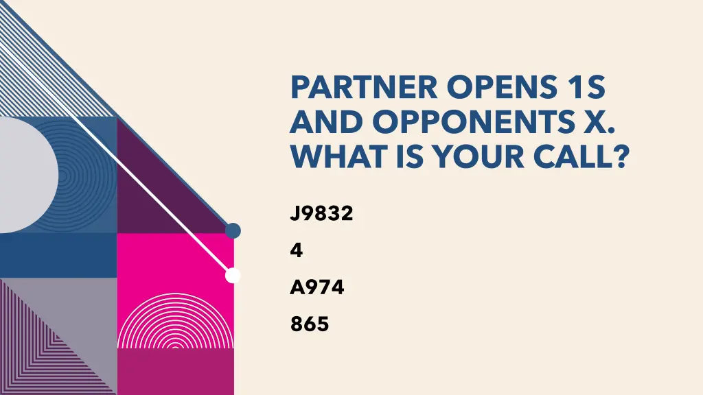 partner opens 1s and opponents x what is your call 1