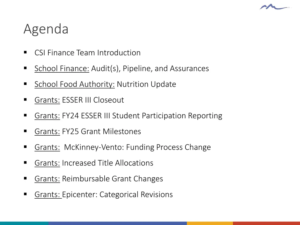 agenda