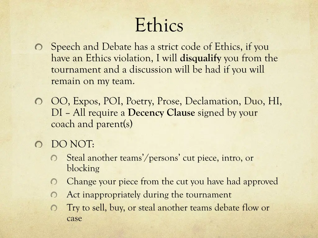 ethics