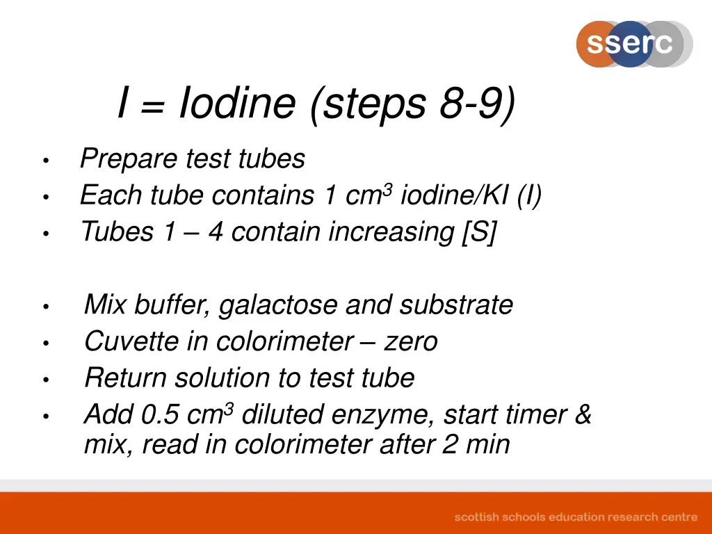 i iodine steps 8 9