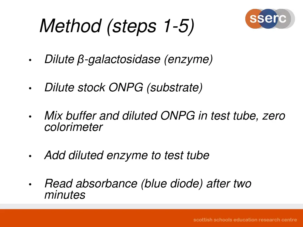 method steps 1 5