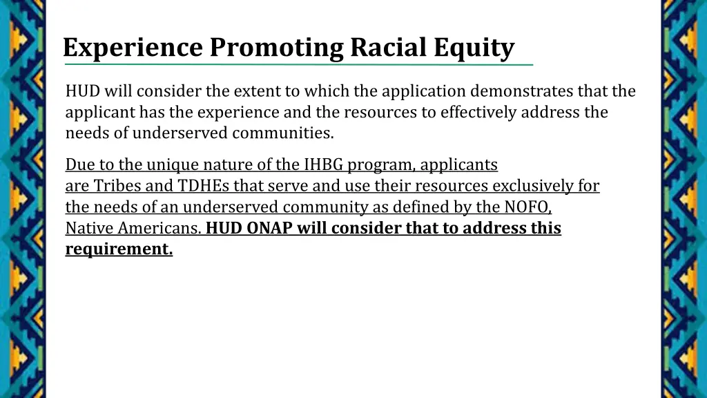 experience promoting racial equity