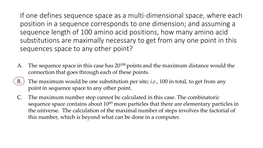 if one defines sequence space as a multi
