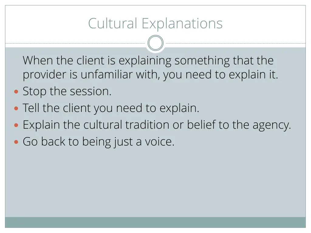 cultural explanations