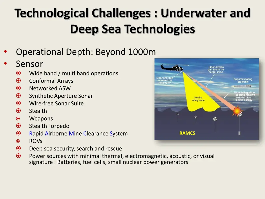 technological challenges underwater and deep