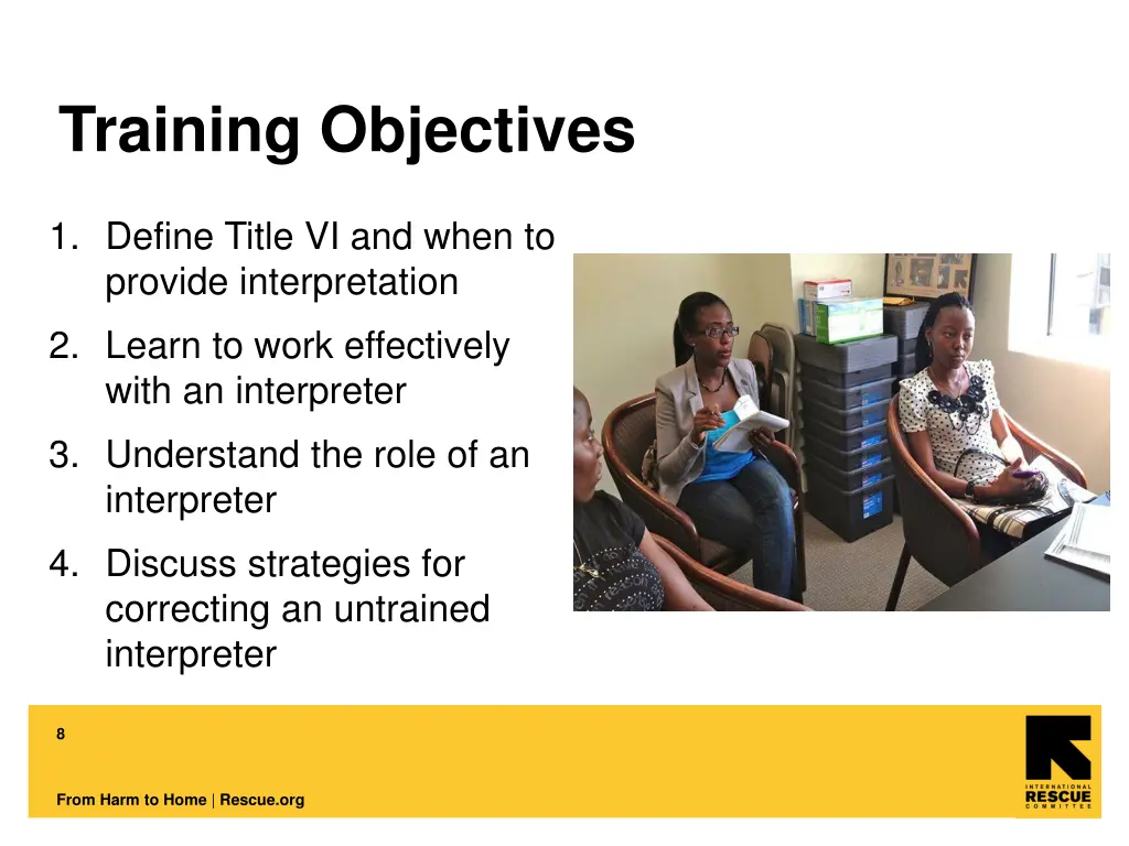 training objectives