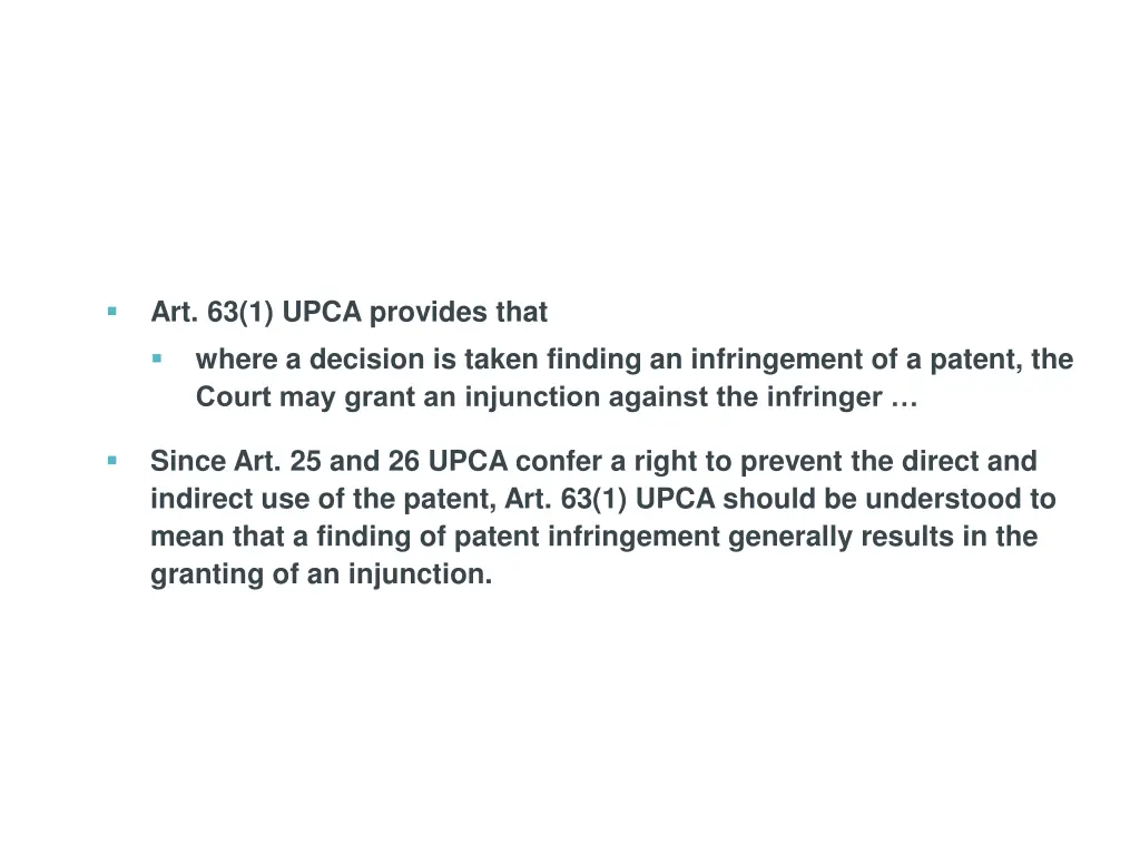 art 63 1 upca provides that where a decision