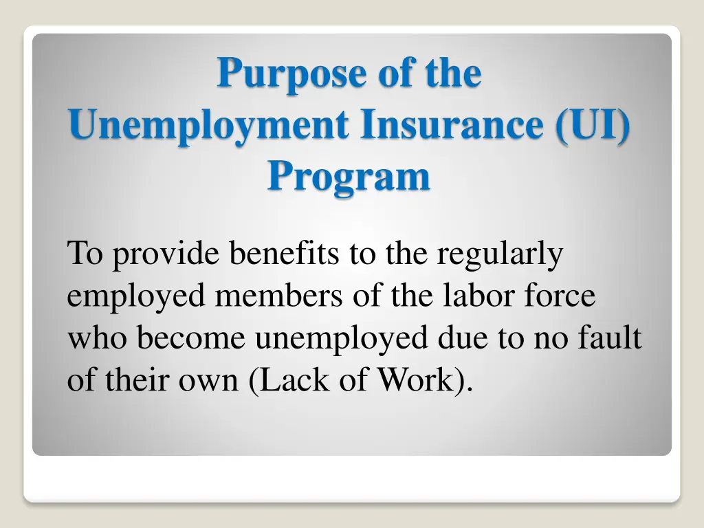 purpose of the