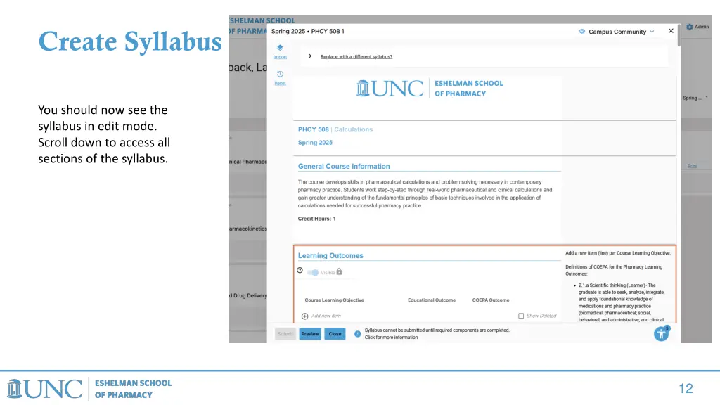 create syllabus