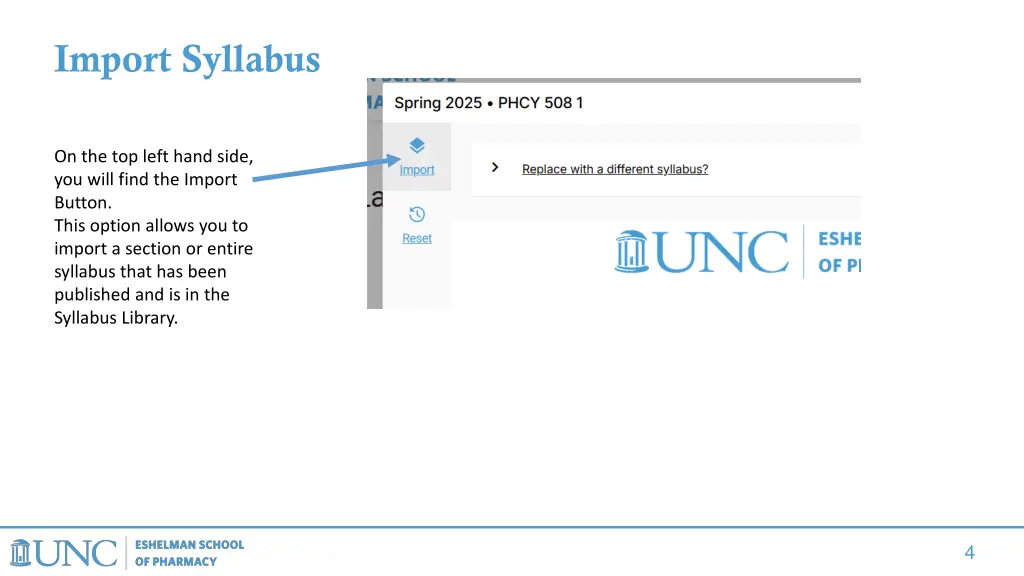 import syllabus