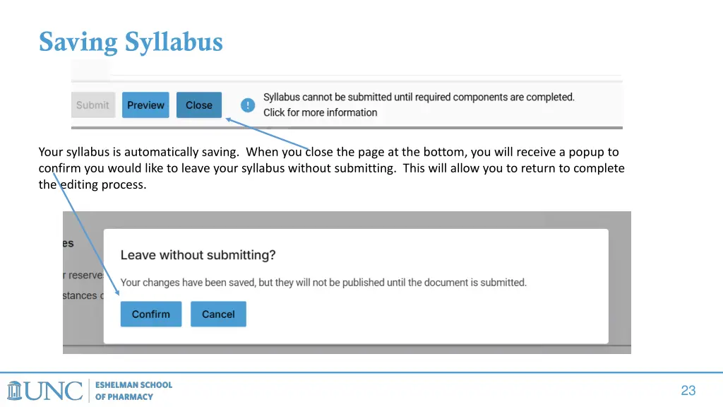 saving syllabus
