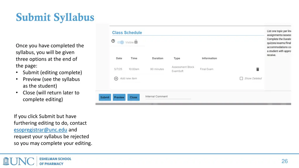 submit syllabus 2