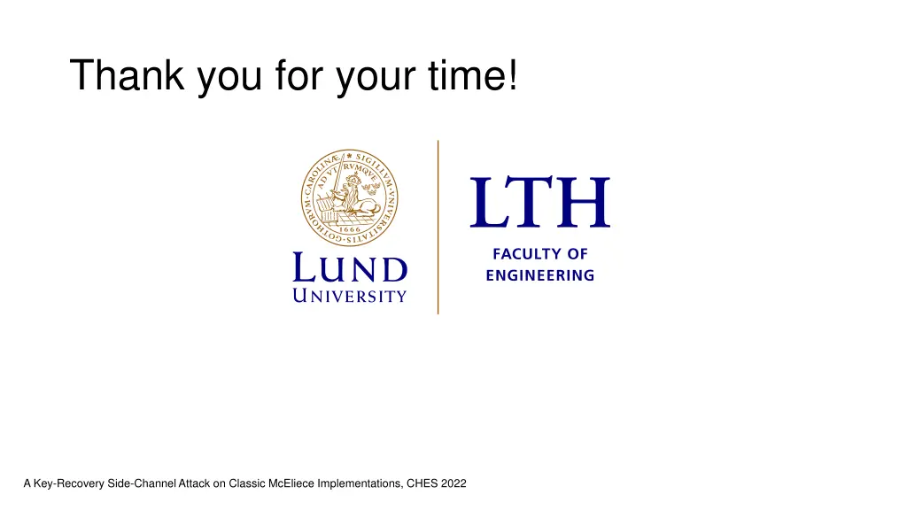 thank you for your time